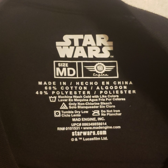 Mens medium S/S shirt Darth Vader Star wars Disney - Picture 4 of 7